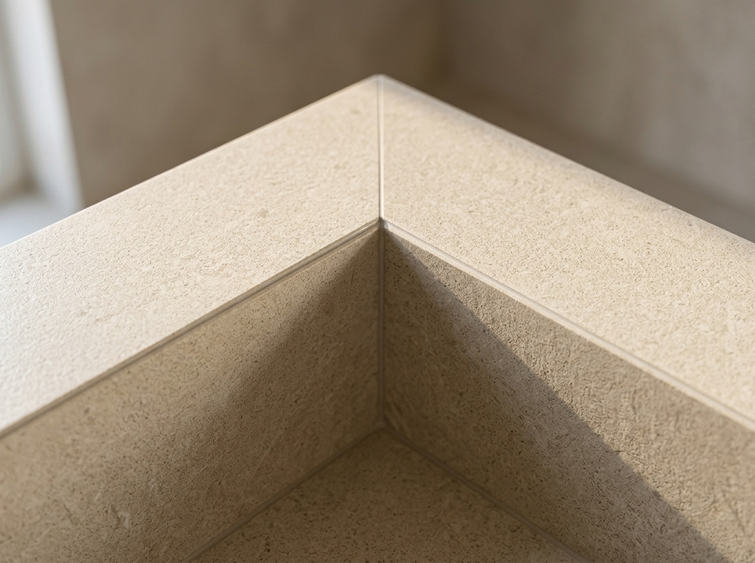 Jolly hrana detail na umývadle z gresového obkladu